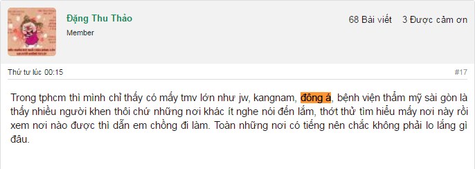 Kinh nghiệm lựa chọn thẩm mỹ viện trị mụn tốt nhất của các khách hàng tri-mun-o-tham-my-vien